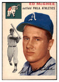 1954 Topps Baseball #215 Ed McGhee A's VG-EX 530735