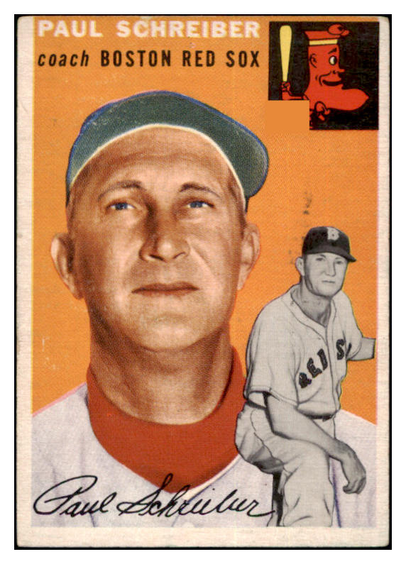 1954 Topps Baseball #217 Paul Schreiber Red Sox VG-EX 530736