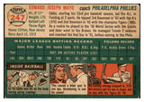 1954 Topps Baseball #247 Eddie Mayo Phillies VG-EX 530737