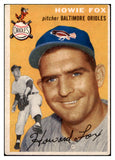 1954 Topps Baseball #246 Howie Fox Orioles VG-EX 530738