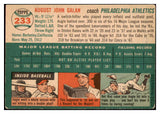 1954 Topps Baseball #233 Augie Galan A's VG-EX 530741