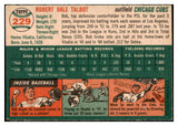 1954 Topps Baseball #229 Bob Talbot Cubs VG-EX 530743