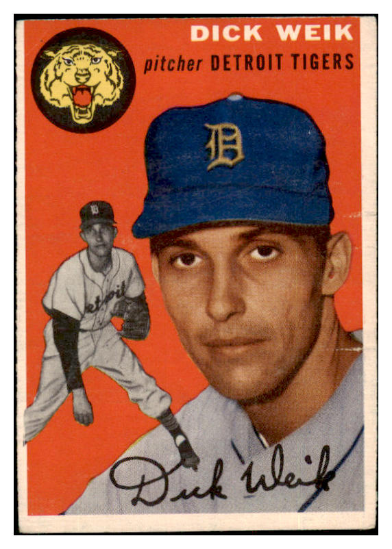 1954 Topps Baseball #224 Dick Weik Tigers VG-EX 530747