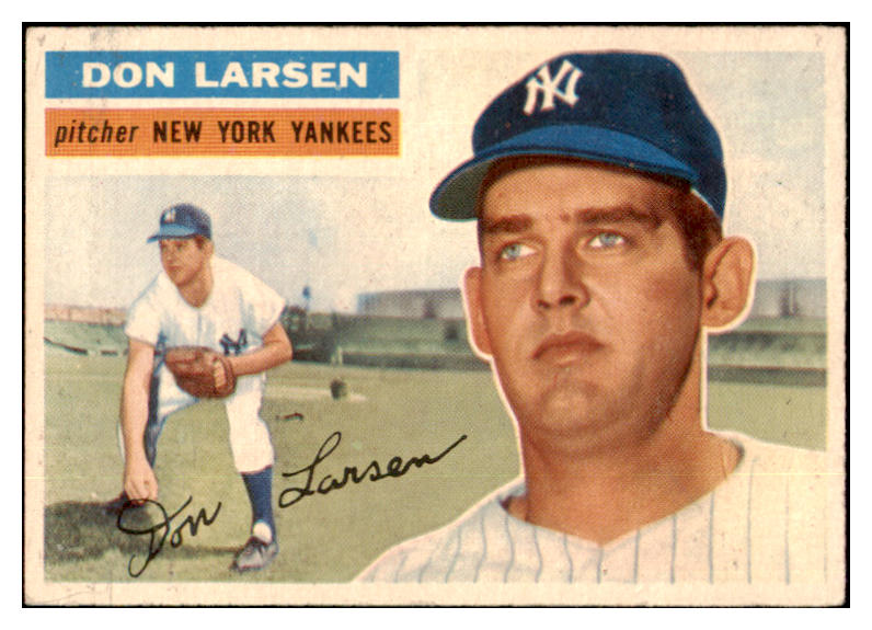 1956 Topps Baseball #332 Don Larsen Yankees EX+/EX-MT 530754