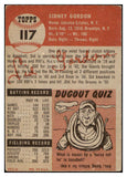 1953 Topps Baseball #117 Sid Gordon Braves VG 530764