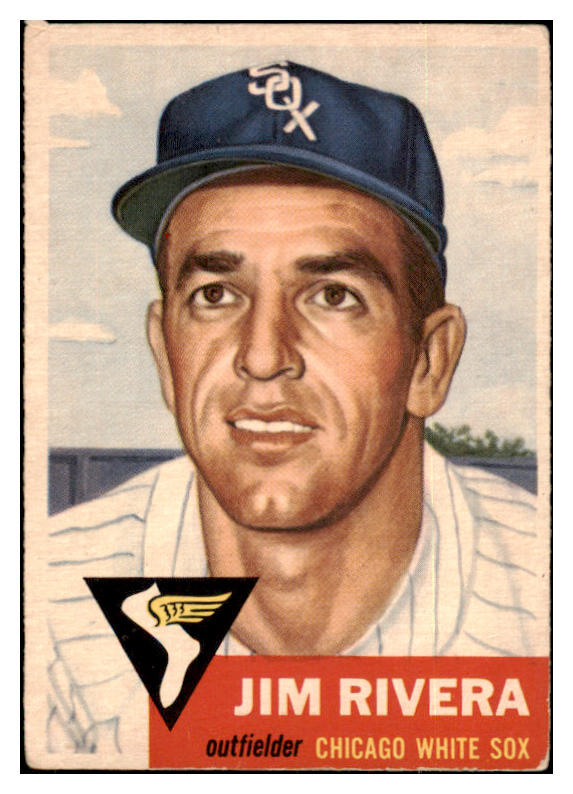 1953 Topps Baseball #156 Jim Rivera White Sox VG 530765