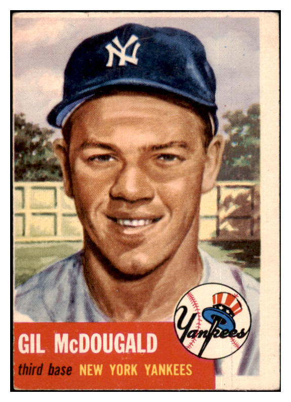 1953 Topps Baseball #043 Gil McDougald Yankees VG 530767