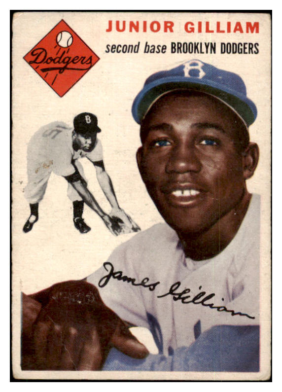 1954 Topps Baseball #035 Jim Gilliam Dodgers VG-EX 530769