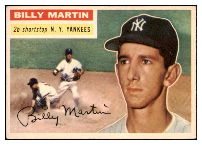 1956 Topps Baseball #181 Billy Martin Yankees VG-EX 530788
