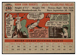 1956 Topps Baseball #180 Robin Roberts Phillies VG-EX Gray 530790