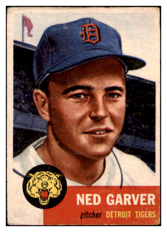 1953 Topps Baseball #112 Ned Garver Tigers VG 530792