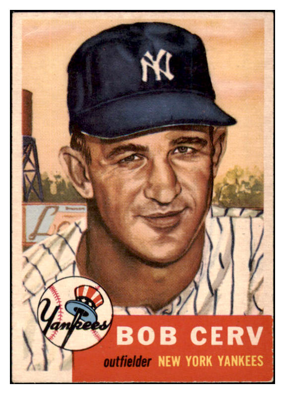 1953 Topps Baseball #210 Bob Cerv Yankees VG-EX 530800