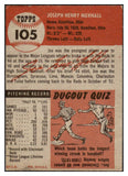 1953 Topps Baseball #105 Joe Nuxhall Reds VG-EX 530801