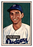 1951 Bowman Baseball #056 Ralph Branca Dodgers EX 530814