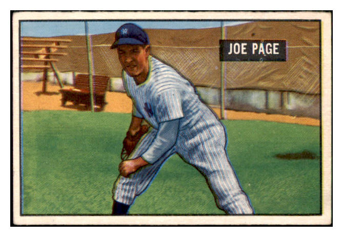 1951 Bowman Baseball #217 Joe Page Yankees VG-EX 530815