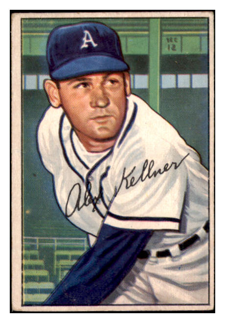 1952 Bowman Baseball #226 Alex Kellner A's VG 530819