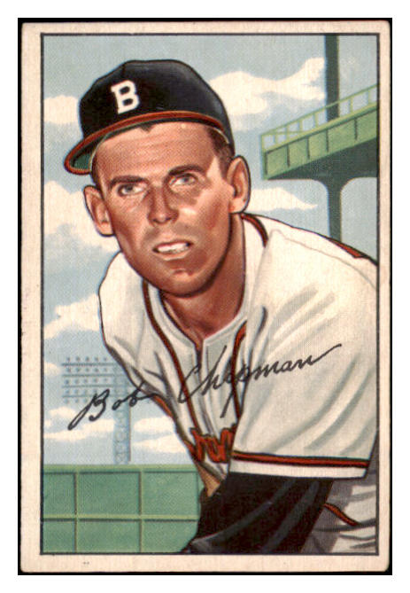 1952 Bowman Baseball #228 Bob Chipman Braves EX 530821