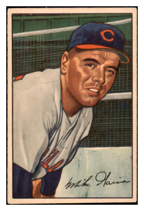 1952 Bowman Baseball #007 Mike Garcia Indians EX 530824