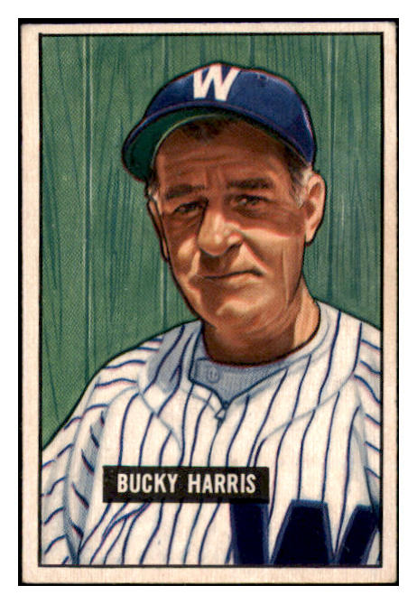 1951 Bowman Baseball #275 Bucky Harris Senators EX 530831