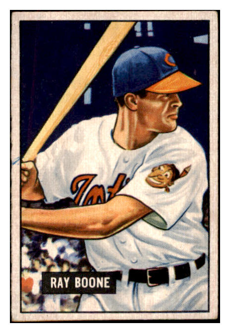 1951 Bowman Baseball #054 Ray Boone Indians EX 530835