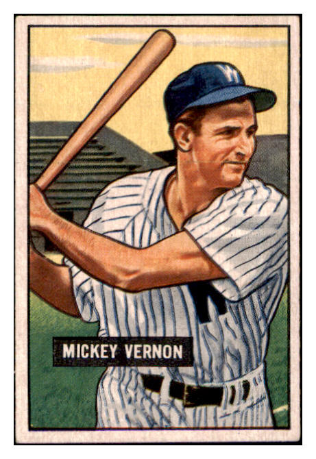 1951 Bowman Baseball #065 Mickey Vernon Senators EX 530838