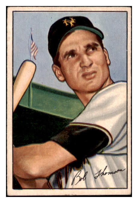1952 Bowman Baseball #002 Bobby Thomson Giants EX 530842