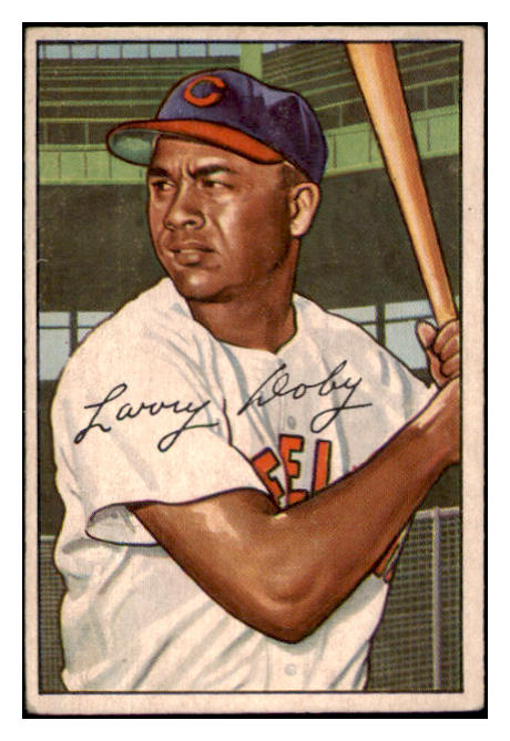 1952 Bowman Baseball #115 Larry Doby Indians VG-EX 530843