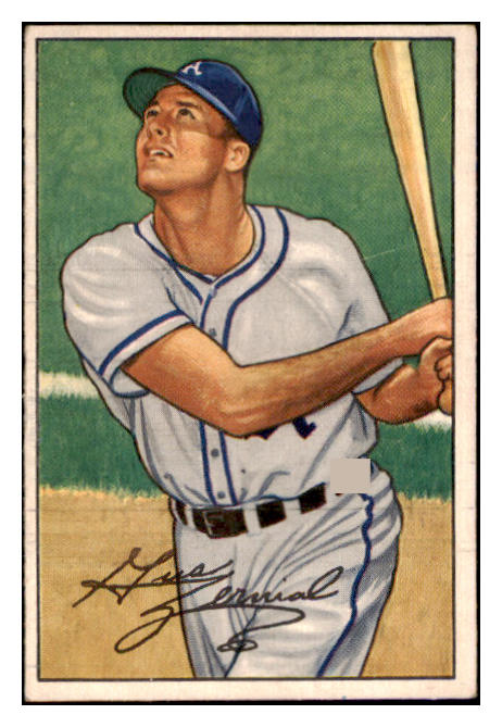 1952 Bowman Baseball #082 Gus Zernial A's EX 530847