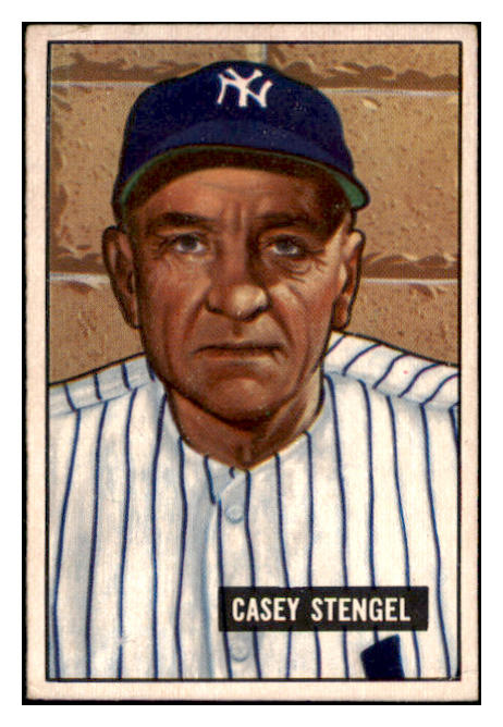 1951 Bowman Baseball #181 Casey Stengel Yankees EX 530854
