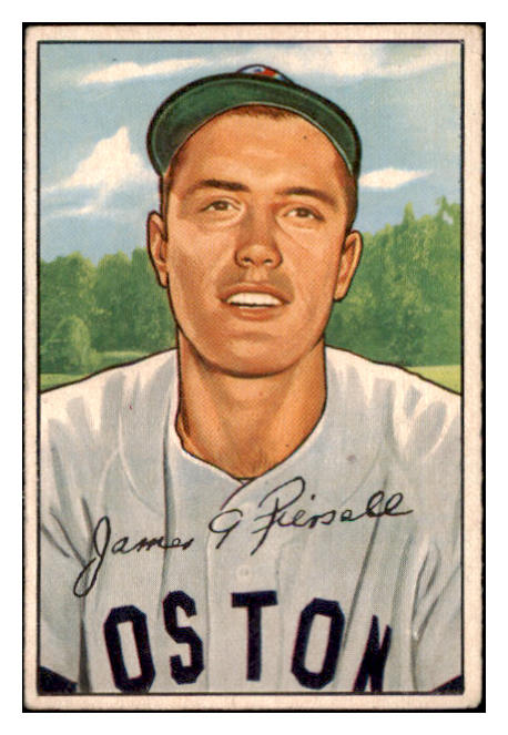 1952 Bowman Baseball #189 Jimmy Piersall Red Sox VG-EX 530866