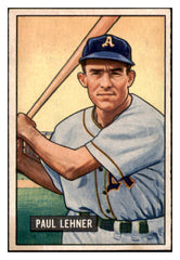 1951 Bowman Baseball #008 Paul Lehner A's VG-EX 530872