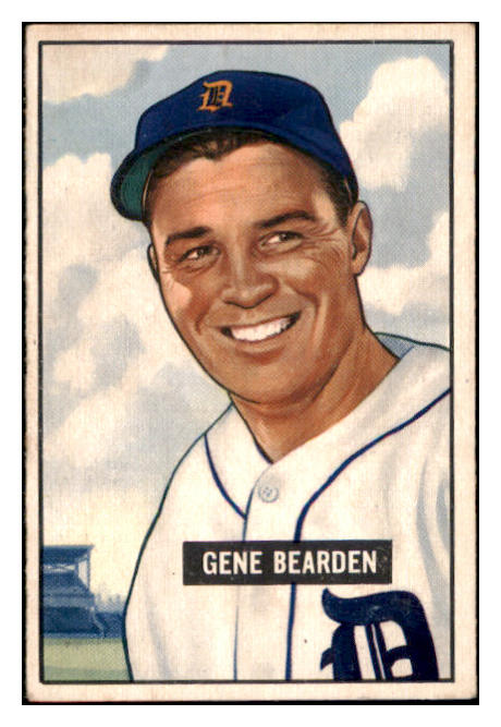 1951 Bowman Baseball #284 Gene Bearden Tigers EX 530879