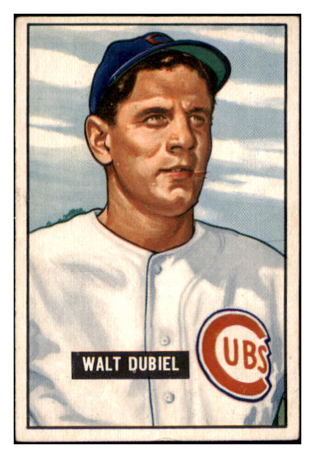 1951 Bowman Baseball #283 Walt Dubiel Cubs EX 530882