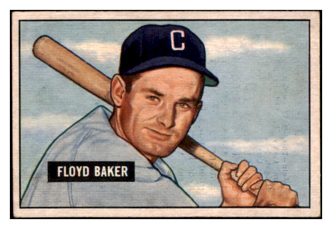 1951 Bowman Baseball #087 Floyd Baker White Sox EX 530886