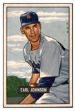 1951 Bowman Baseball #321 Earl Johnson Tigers VG-EX 530891