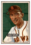 1951 Bowman Baseball #315 Zack Taylor Browns VG-EX 530892