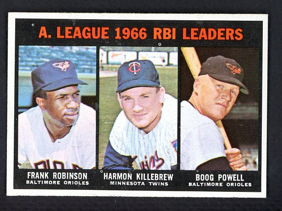 1967 Topps Baseball #241 A.L. RBI Leaders Robinson EX-MT 530908