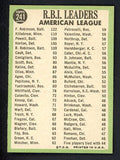 1967 Topps Baseball #241 A.L. RBI Leaders Robinson EX-MT 530908