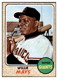 1968 Topps Baseball #050 Willie Mays Giants EX-MT 530914