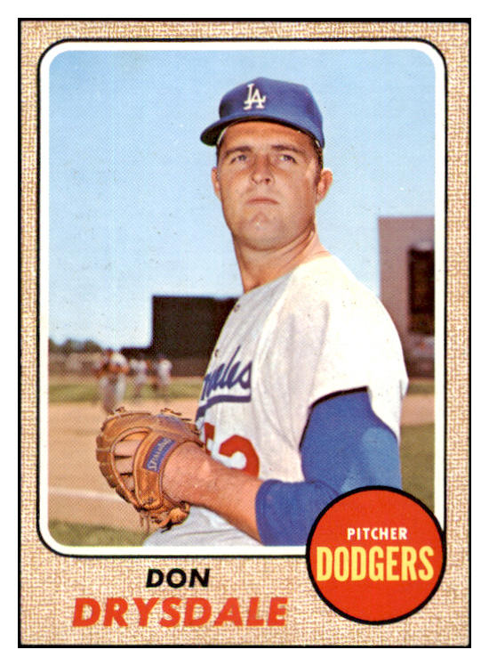 1968 Topps Baseball #145 Don Drysdale Dodgers EX-MT 530916