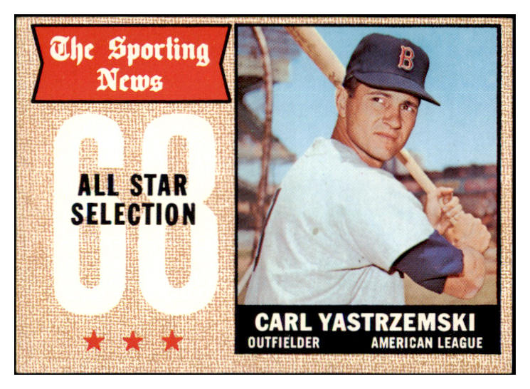 1968 Topps Baseball #369 Carl Yastrzemski A.S. Red Sox EX-MT 530922