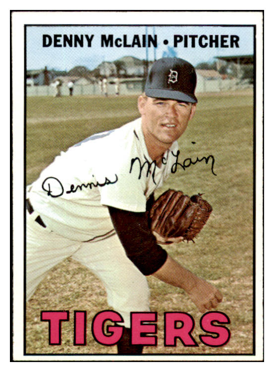 1967 Topps Baseball #420 Denny McLain Tigers EX-MT 530938