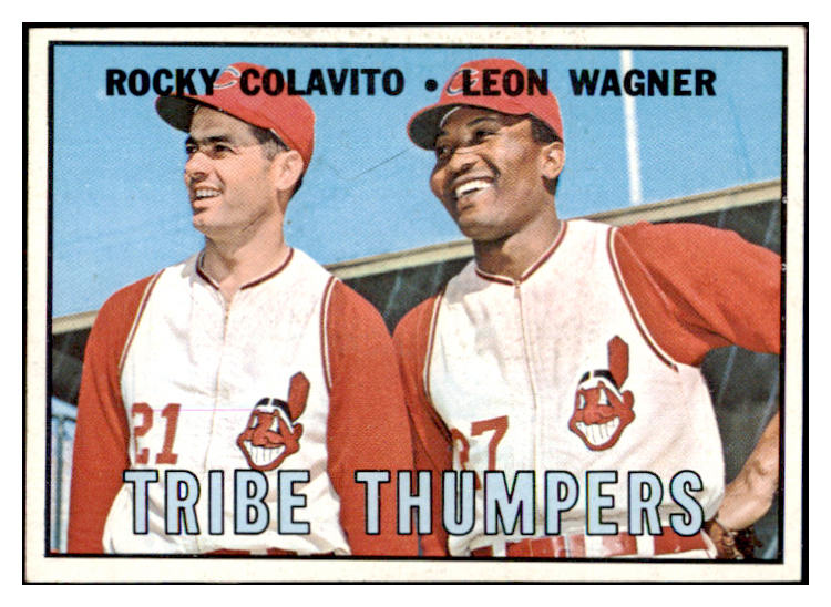 1967 Topps Baseball #109 Rocky Colavito Leon Wagner EX-MT 530940