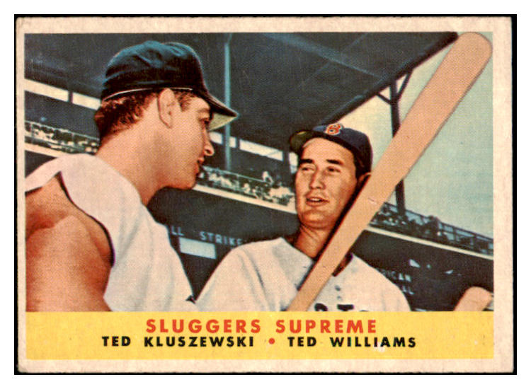 1958 Topps Baseball #321 Ted Williams Ted Kluszewski EX+/EX-MT 530944