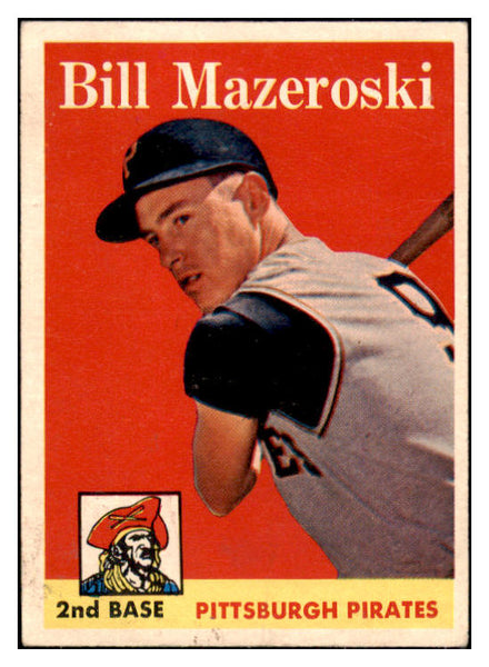 1958 Topps Baseball #238 Bill Mazeroski Pirates VG-EX 530947