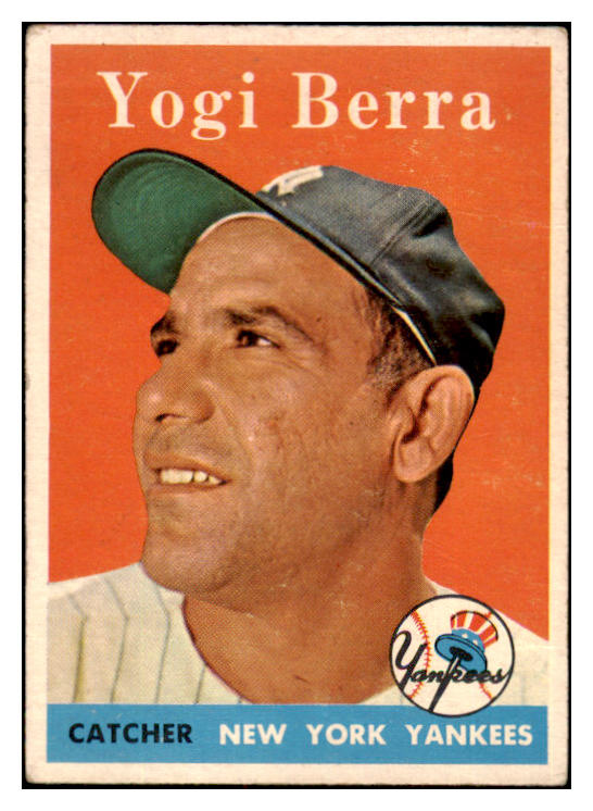 1958 Topps Baseball #370 Yogi Berra Yankees VG-EX 530948