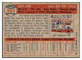 1957 Topps Baseball #391 Ralph Terry Yankees EX-MT 530955