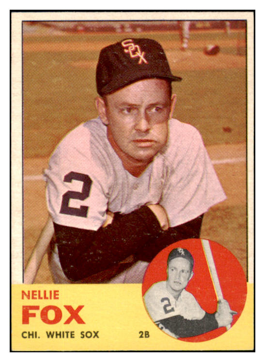 1963 Topps Baseball #525 Nellie Fox White Sox EX-MT 530957