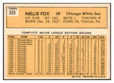 1963 Topps Baseball #525 Nellie Fox White Sox EX-MT 530957