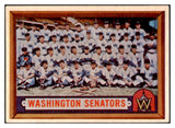 1957 Topps Baseball #270 Washington Senators Team EX-MT 530967